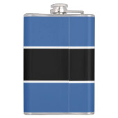 Live naar Golf Quote Monogrammed Initialen Blue Bl Heupfles (Achterkant)