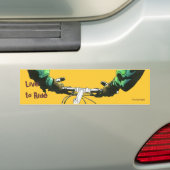 Live naar Ride (groen) Bumpersticker (Op auto)