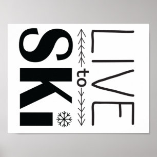 Live naar Ski poster