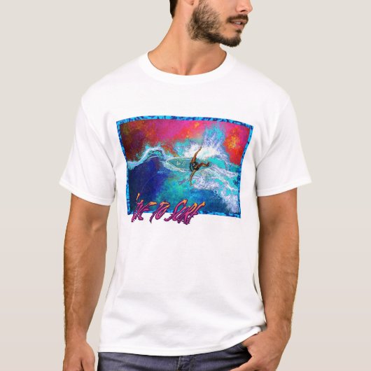 Live naar Surf T-shirt (Voorkant)