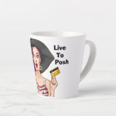 Live naar verzendadres - Poshmark Latte Mok (Rechterhoek)