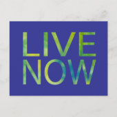 Live Now Inspirerend Briefkaart (Voorkant)