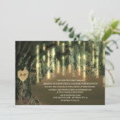 Live Oak Tree Espagnol Moss Wedding Invitations (Debout devant)