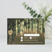 Live Oak Tree Spanish Moss Bruiloft RSVP Kaarten Kaartje (Staand voorkant)