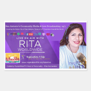 Live on air met Rita Sticker