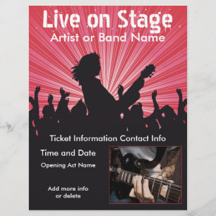 Live op Stage Music Flyer