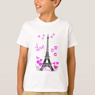 LIVE PARIS EIFFEL TOWER PRINT T-SHIRT