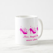 Live, Rire, Acheter Plus De Chaussures Mug (Devant droit)