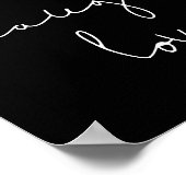 Live rire amour poster noir (Coin)