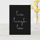 Live rire carte de voeux d'amour (Fleur jaune)