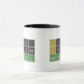 Live rire Wordle Mug (Centre)