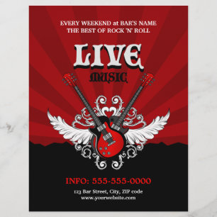Live Rock Music Concert / Party flyer