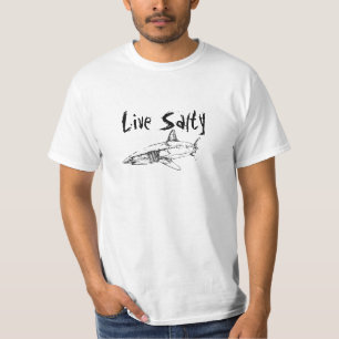 Live Salty Mako Mako Front 5 T-shirt