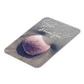 Live Sand Dollar Photo Bonjour Magnet (Côté Gauche)