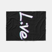 Live Semicolon Suicide Prevention Awareness Fleece Deken (Voorkant (Horizontaal))