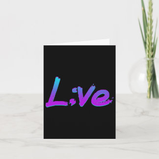 Live Semicolon Suicide Prevention Awareness Mental Kaart