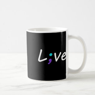 Live Semicolon Zelfmoordpreventie Bewustzijn 2 Koffiemok