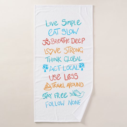 Live Simple 2 (Serviette de bain)