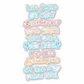 Live Simple 2 Sticker (Voorkant)