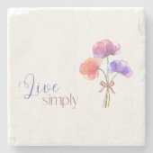 Live Simply Absorbent Stone Onderzetter (Voorkant)