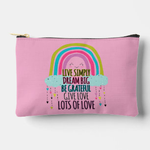Live Simply Dream Big Wees dankbaar Geef liefde Etui