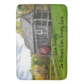 Live Simply Old Mill Badmat (Voorkant Verticaal)
