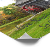 Live Simply Old Mill Poster (Hoek)
