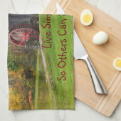 Live Simply Old Mill Theedoek (Quarter Fold)