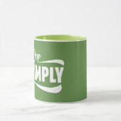 Live Simply Typografie Mok (Midden)
