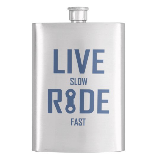 Live Slow Ride Fast Cycling Flacon (Voorkant)