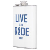 Live Slow Ride Fast Cycling Heupfles (Links)