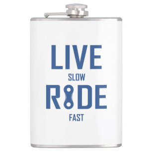 Live Slow Ride Fast Cycling Heupfles