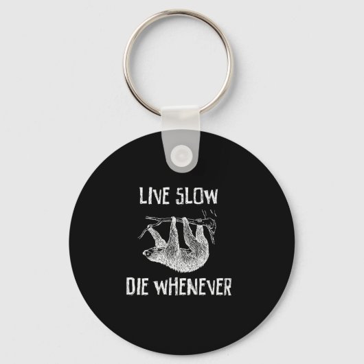 Live Slow Sleutelhanger (Voorkant)