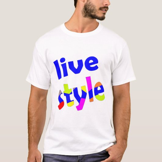 live-stijl t-shirt (Voorkant)