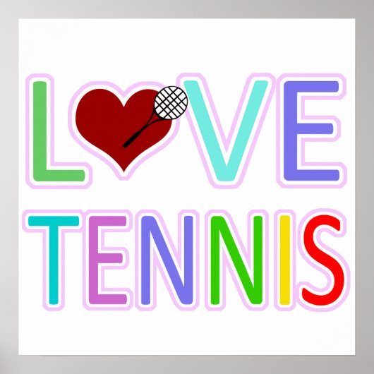 LIVE TENNIS POSTER (Voorkant)