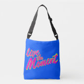 Live the instant text slogan sac fourre-tout (Devant)
