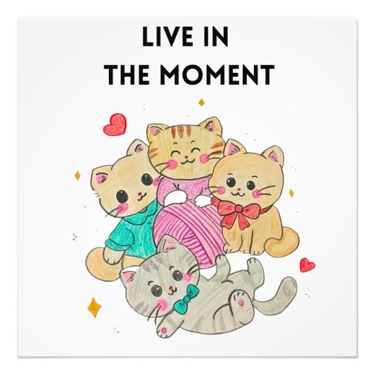 live the moment foto afdruk (Voorkant)