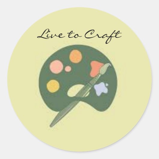 Live to Craft Sticker (Voorkant)