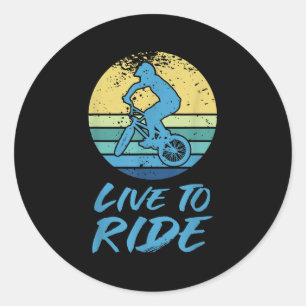 Live to Ride BMX Fietsen Motorcross Racing Quot Ronde Sticker