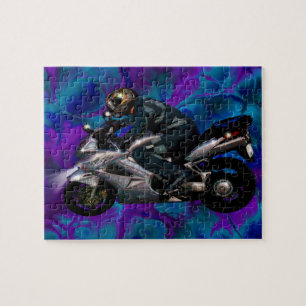 Live to ride motorbiker legpuzzel