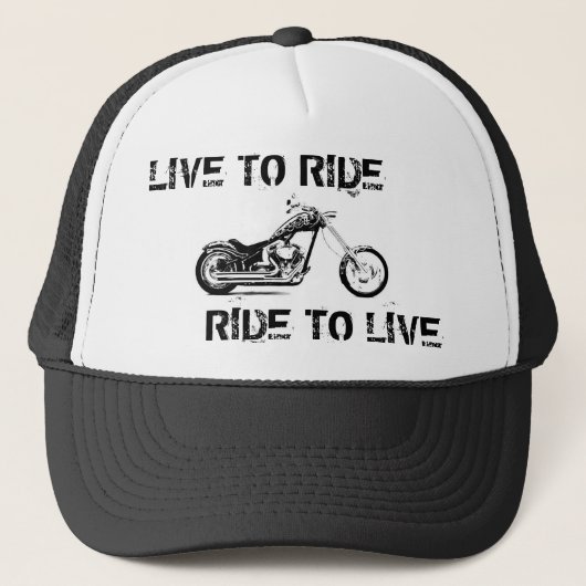 Live to ride, Ride to live Trucker Pet (Voorkant)