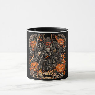 Live To Ride Variatie I,Route 66 Samurai Oni Mok