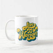 Live to Wander - Retro Typography Mug (Gauche)