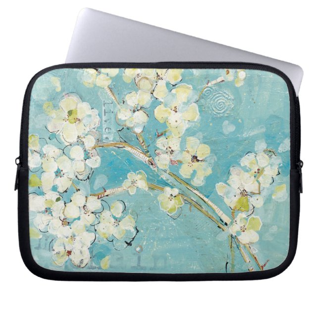 Live Turquoise Laptop Sleeve (Voorkant)