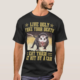 Live Ugly Fake je Death Eat Trash Haal hem bij een T-shirt