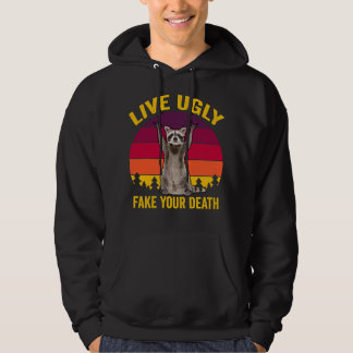 Live Ugly Fake je dood Hoodie