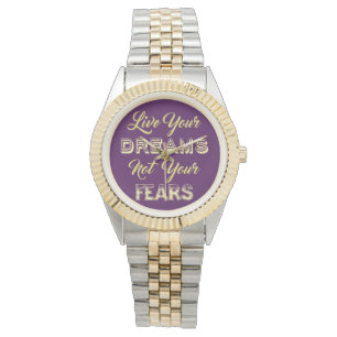 Live Uw aangepaste dromen kleurenhorloges Horloge