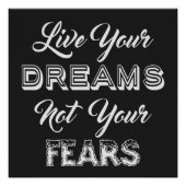 Live Uw aangepaste droomkleuren, poster Perfect Poster (Voorkant)