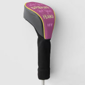 Live Uw aangepaste monogram driver voor dromen Golfheadcover (Schuin)