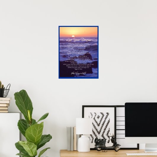Live Uw dromen ~ von Goethe POSTER PRINT (Thuiskantoor)